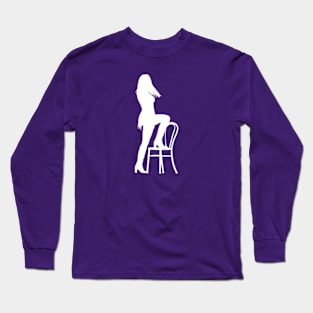 Eras Tour Chair Dance in White Long Sleeve T-Shirt